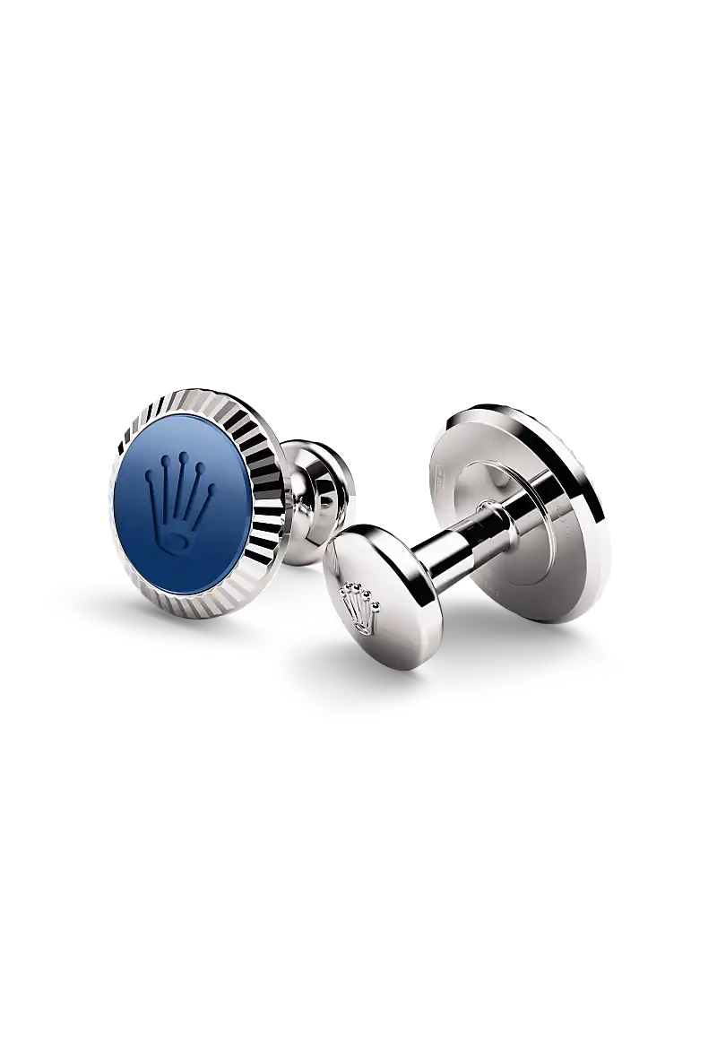 Rolex Gemelos «Estriado» de Oro blanco y cerámica, a1039 en Vendemmia Joyero