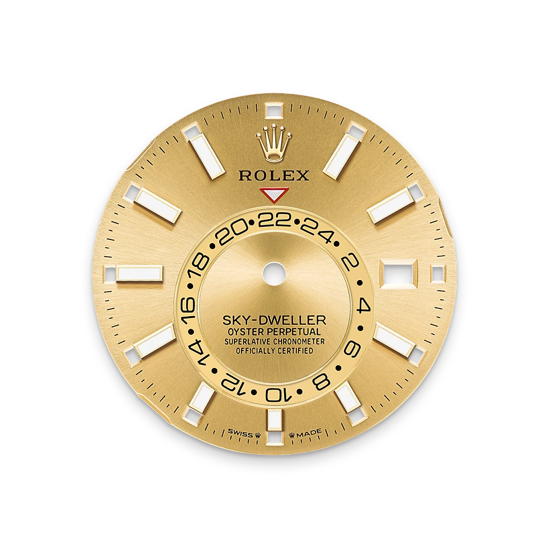 Rolex Sky-Dweller in Rolesor amarillo —combinación de acero Oystersteel y oro amarillo, M336933-0001 Vendemmia Joyero