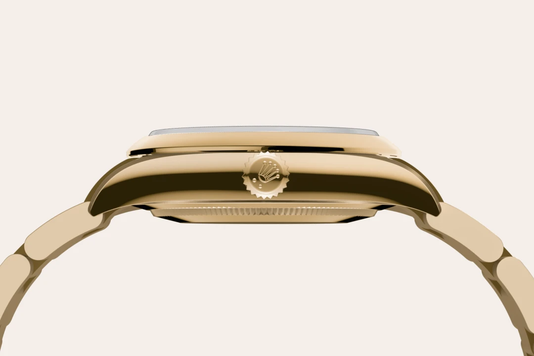 Rolex Oyster Perpetual in 18 ct yellow gold, M124208-0001 Vendemmia Joyero