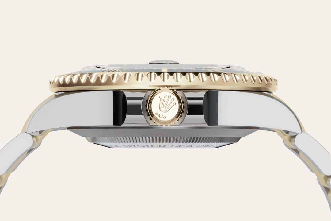 Rolex Sea-Dweller in Rolesor amarillo —combinación de acero Oystersteel y oro amarillo, M126603-0001 Vendemmia Joyero