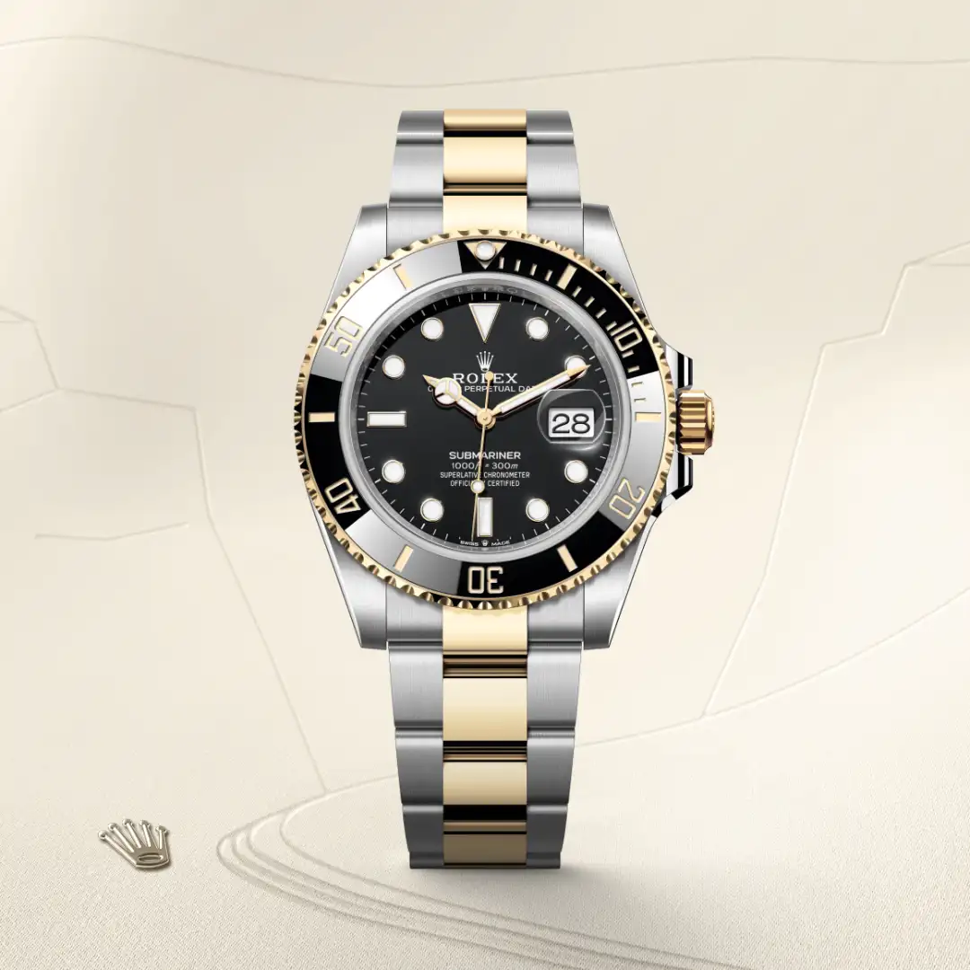 Rolex Submariner en Rolesor amarillo —combinación de acero Oystersteel y oro amarillo, M126613LN-0002 Vendemmia Joyero