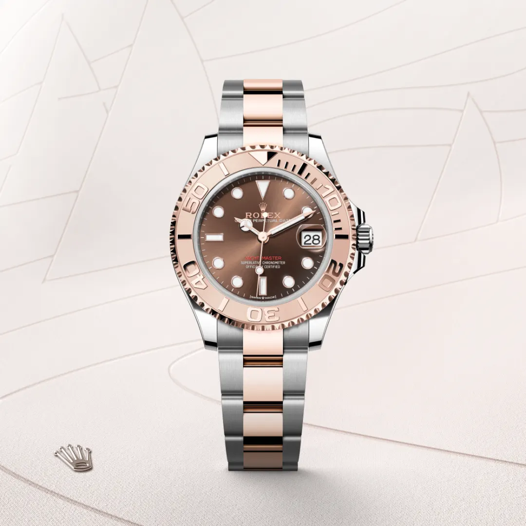 Rolex Yacht-Master en Rolesor Everose —combinación de acero Oystersteel y oro Everose, M268621-0003 Vendemmia Joyero