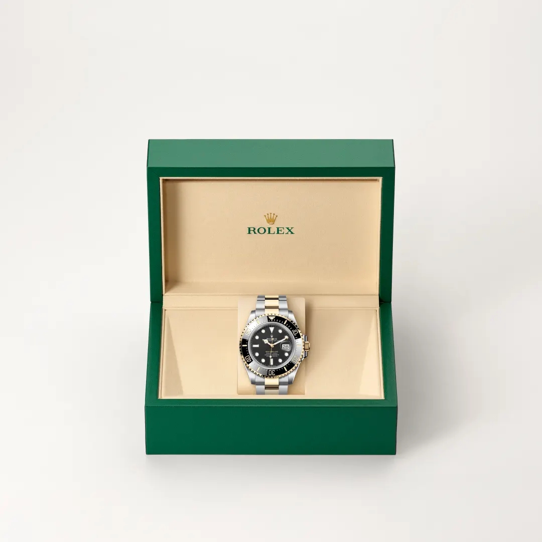 Rolex Sea-Dweller in Rolesor amarillo —combinación de acero Oystersteel y oro amarillo, M126603-0001 Vendemmia Joyero