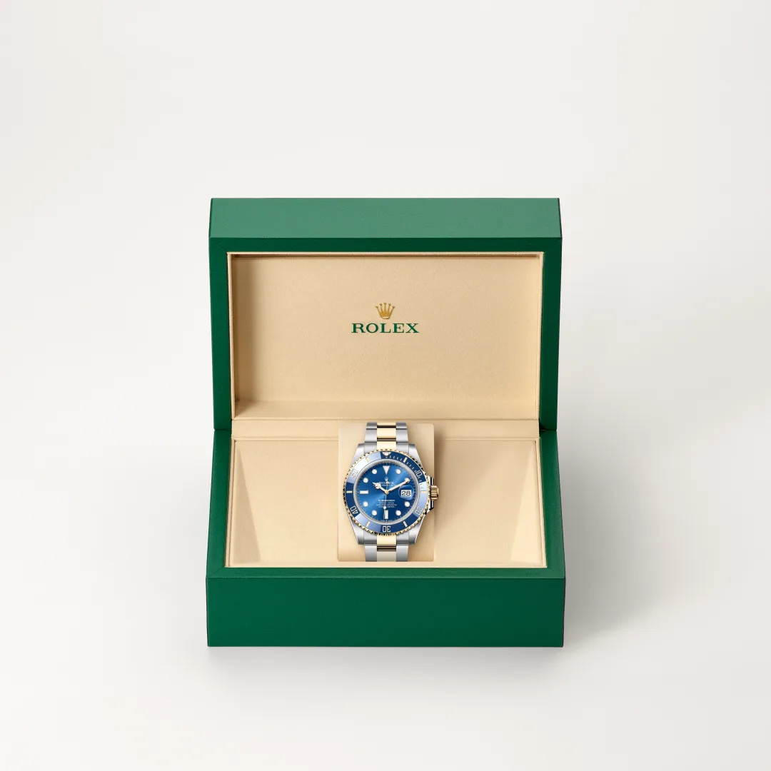 Rolex Submariner in Rolesor amarillo —combinación de acero Oystersteel y oro amarillo, M126613LB-0002 Vendemmia Joyero