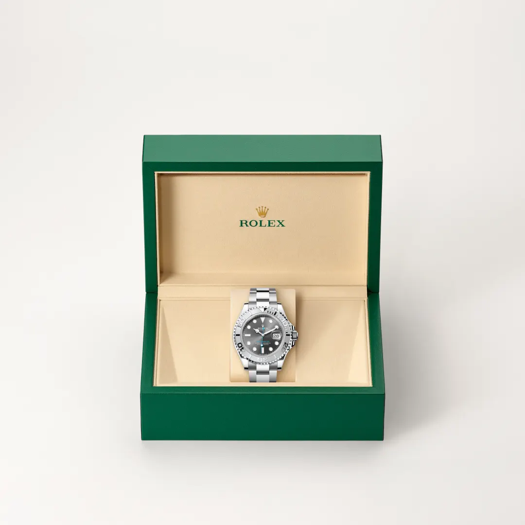 Rolex Yacht-Master in Rolesium —combinación de acero Oystersteel y platino, M126622-0001 Vendemmia Joyero