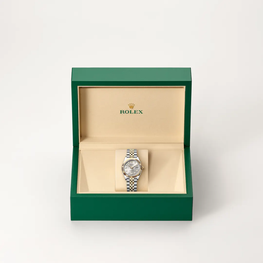 Rolex Lady-Datejust in Rolesor amarillo —combinación de acero Oystersteel y oro amarillo, M279173-0007 Vendemmia Joyero