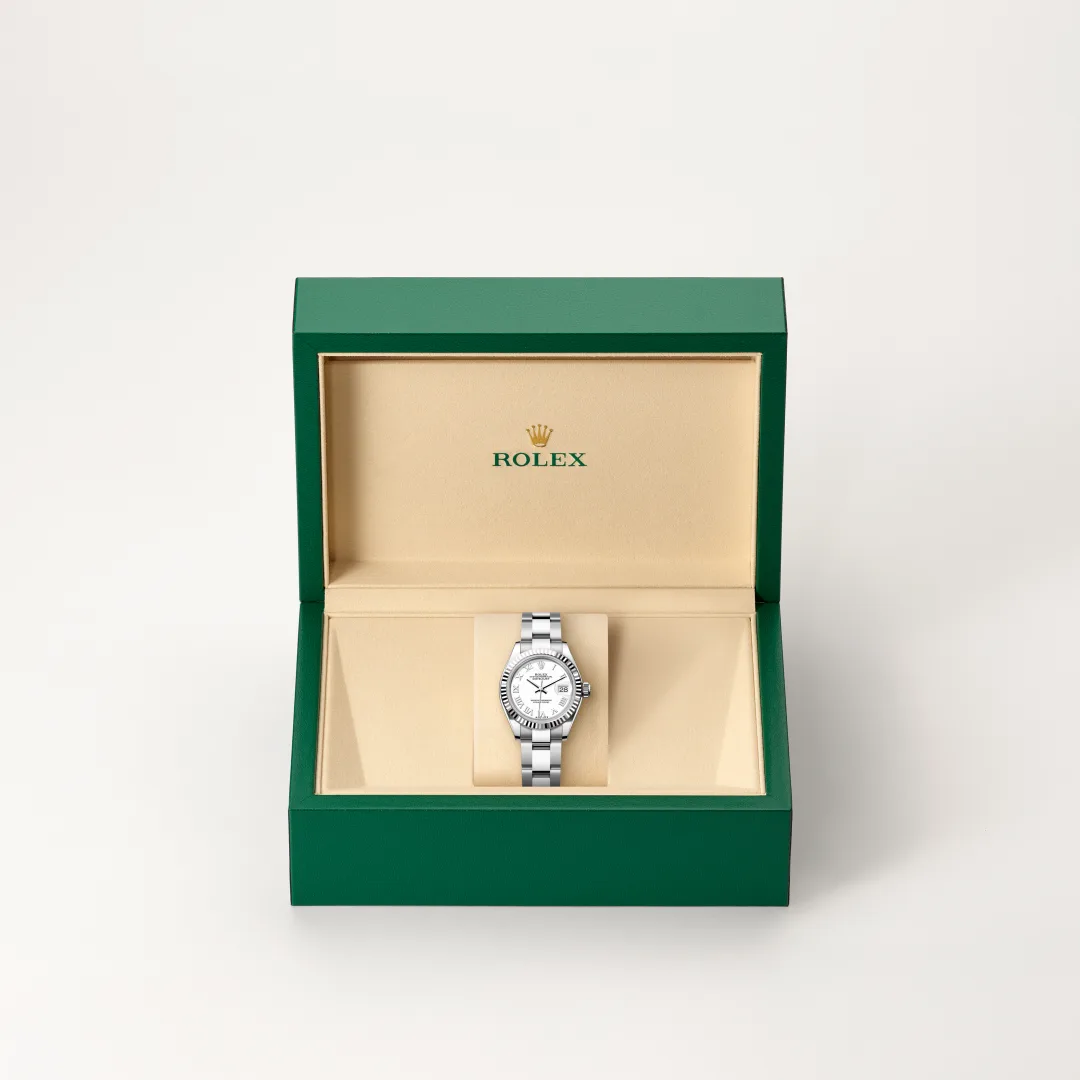 Rolex Lady-Datejust in Rolesor blanco —combinación de acero Oystersteel y oro blanco, M279174-0020 Vendemmia Joyero