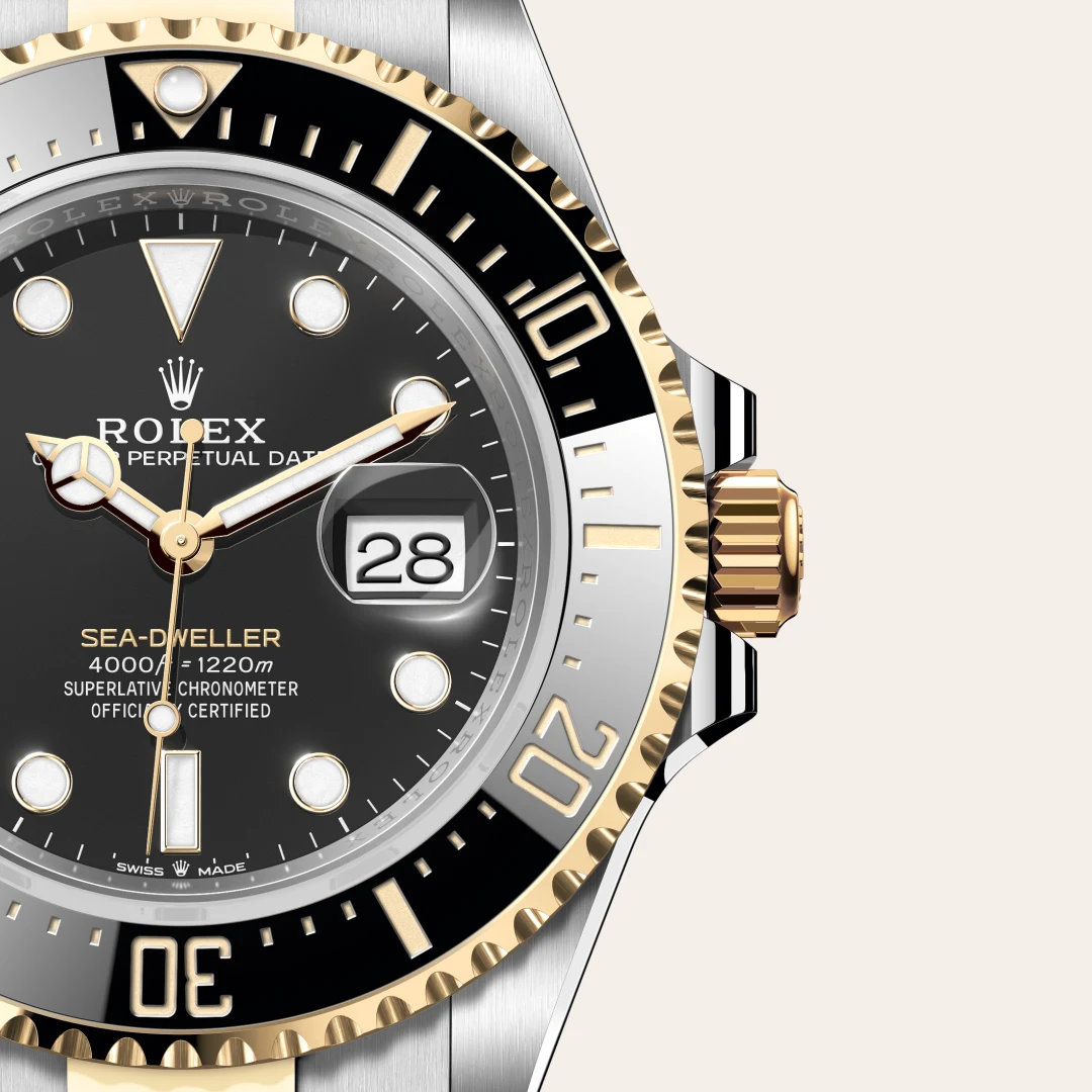 Rolex Sea-Dweller in Rolesor amarillo —combinación de acero Oystersteel y oro amarillo, M126603-0001 Vendemmia Joyero