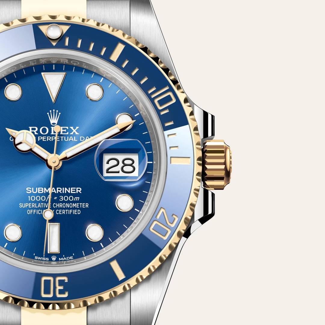 Rolex Submariner in Rolesor amarillo —combinación de acero Oystersteel y oro amarillo, M126613LB-0002 Vendemmia Joyero