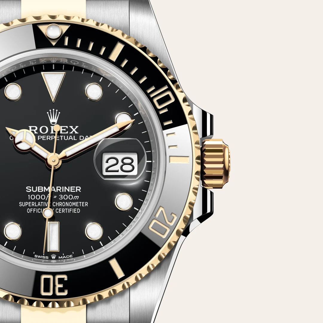 Rolex Submariner in Rolesor amarillo —combinación de acero Oystersteel y oro amarillo, M126613LN-0002 Vendemmia Joyero