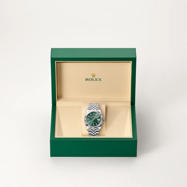 Rolex Datejust en Rolesor blanco —combinación de acero Oystersteel y oro blanco, M126234-0051 Vendemmia Joyero