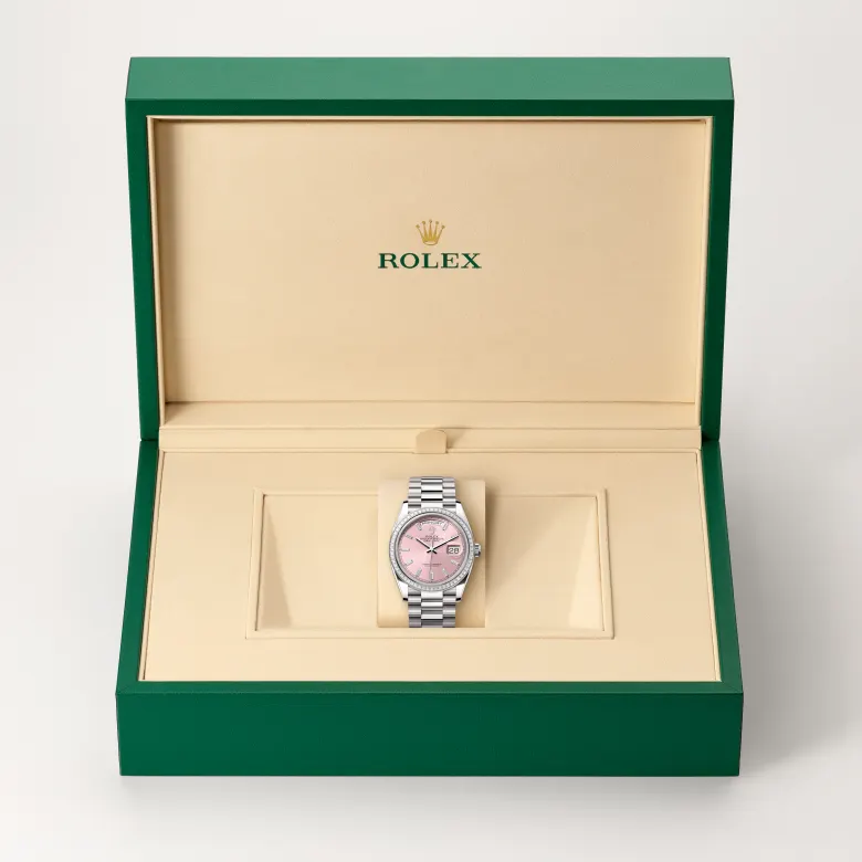 Rolex Day-Date en Oro blanco de 18 quilates, M128399TBR-0029 Vendemmia Joyero