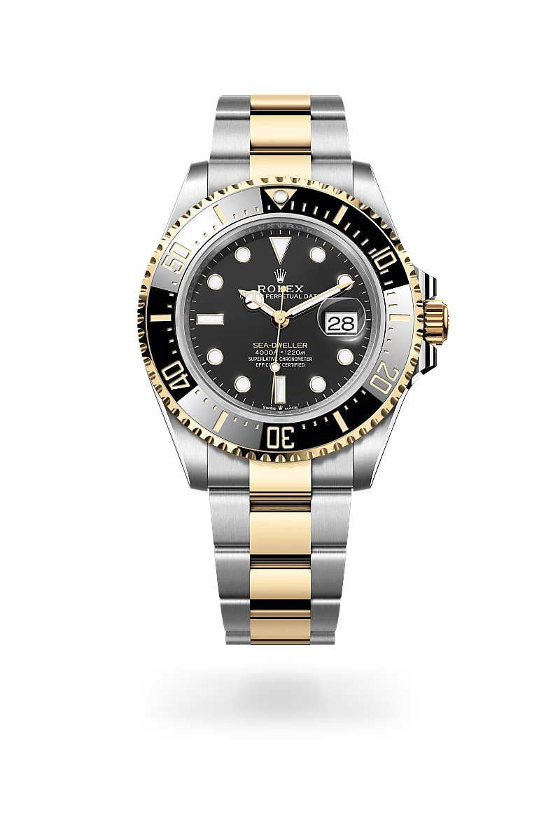 Rolex Sea-Dweller en Rolesor amarillo —combinación de acero Oystersteel y oro amarillo, M126603-0001 Vendemmia Joyero