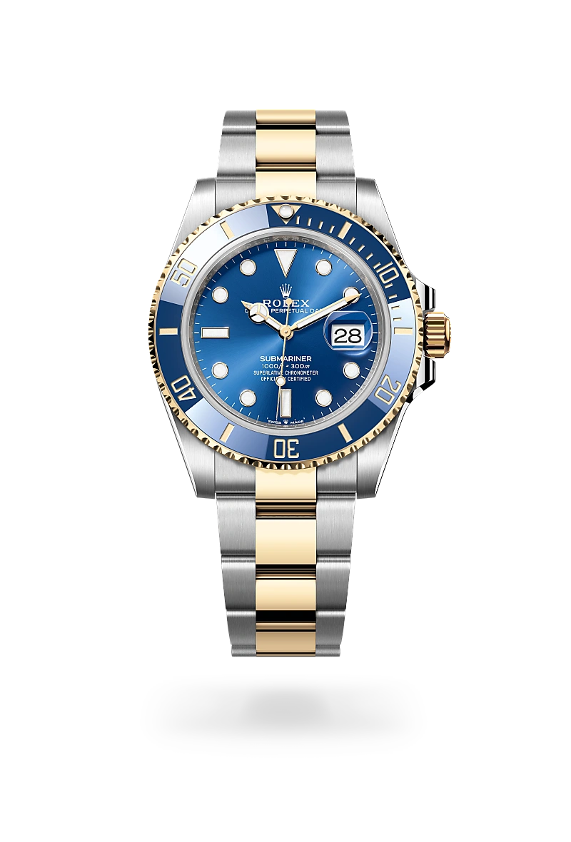 Rolex Submariner en Rolesor amarillo —combinación de acero Oystersteel y oro amarillo, M126613LB-0002 Vendemmia Joyero