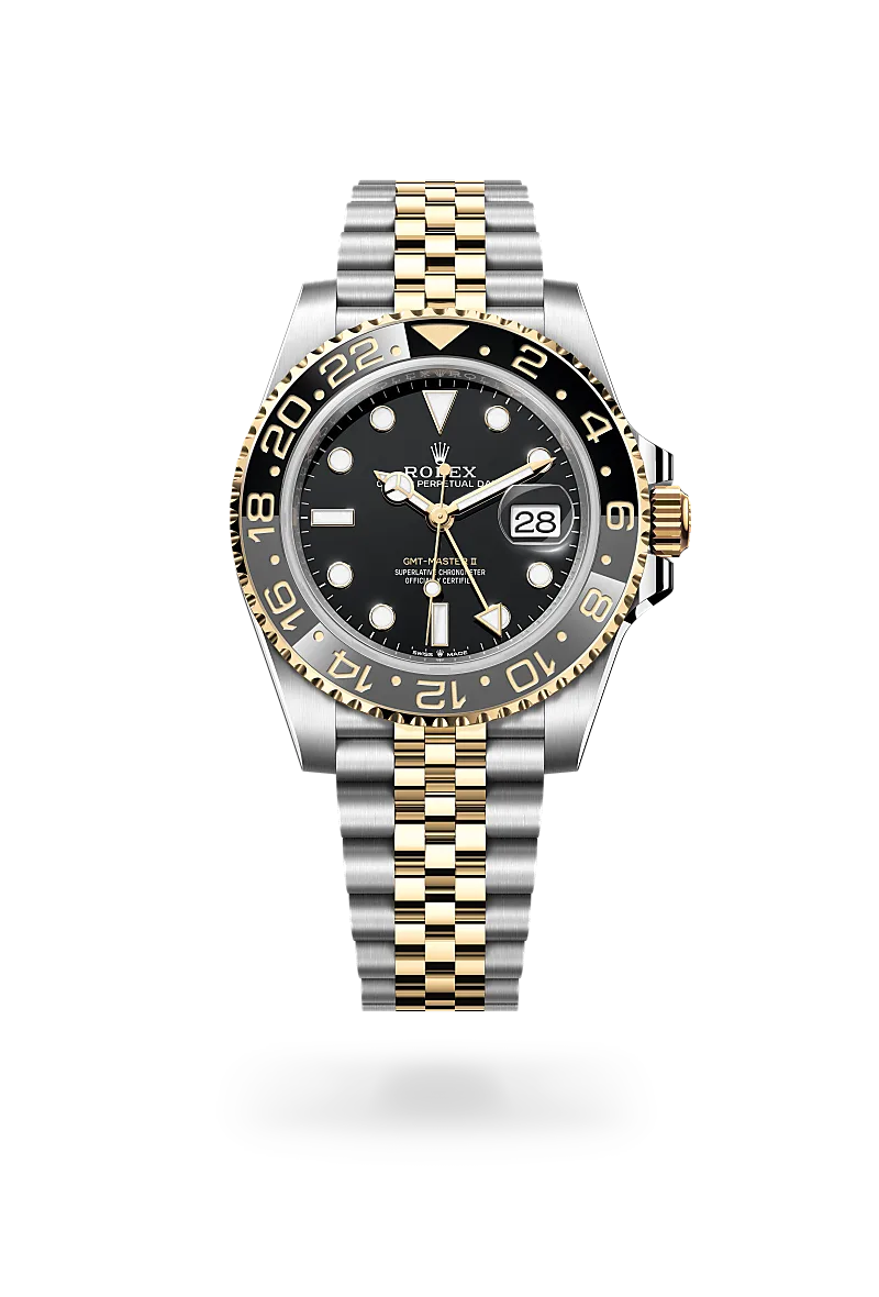 Rolex GMT-Master II en Rolesor amarillo —combinación de acero Oystersteel y oro amarillo, M126713GRNR-0001 Vendemmia Joyero