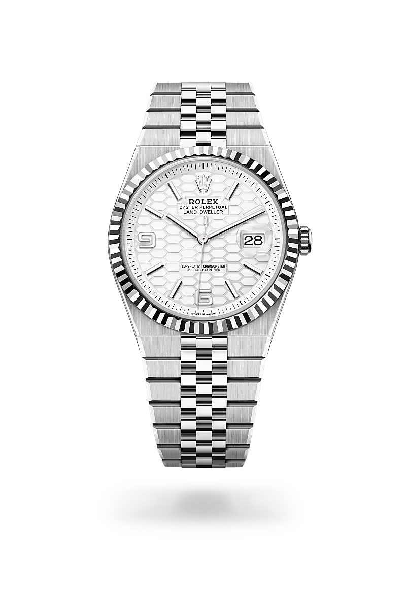 Rolex Land-Dweller en Rolesor blanco —combinación de acero Oystersteel y oro blanco, M127334-0001 Vendemmia Joyero