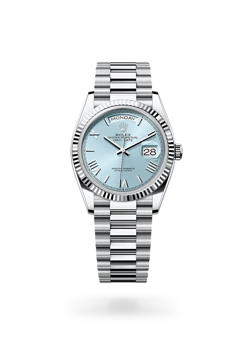 Rolex Day-Date en Platino, M128236-0018 Vendemmia Joyero