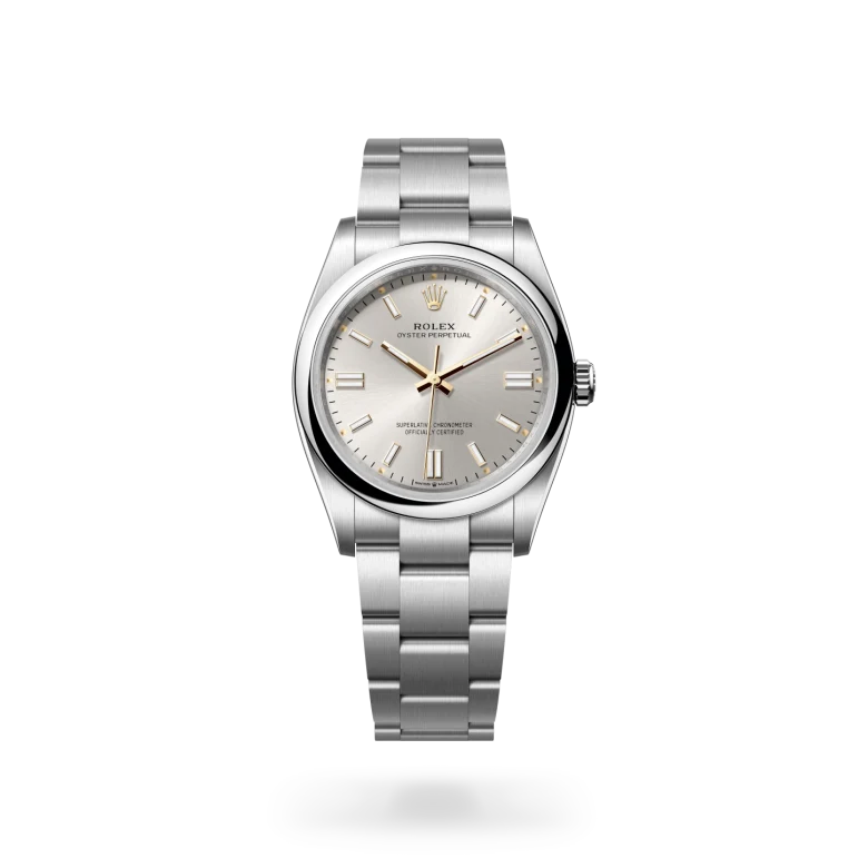 Rolex Oyster Perpetual in Oystersteel, M126000-0001 Vendemmia Joyero