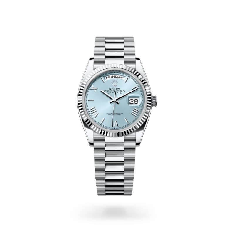 Rolex Day-Date en Platino, M128236-0018 Vendemmia Joyero