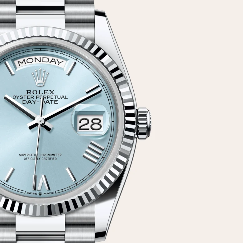 Rolex Day-Date en Platino, M128236-0018 Vendemmia Joyero